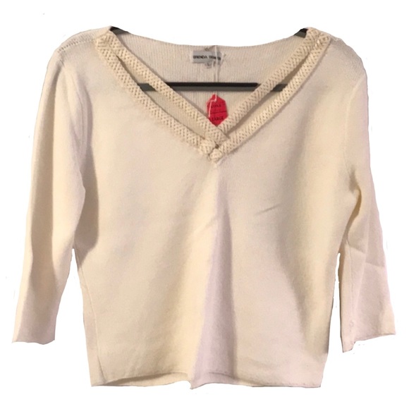 Brenda Serper leather collar top NWT Brenda Serper leather collar top NWT